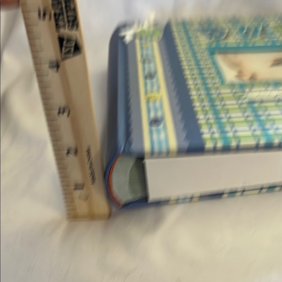 Plaid Baby Photo Album with Buttons - Picture 4 of 8